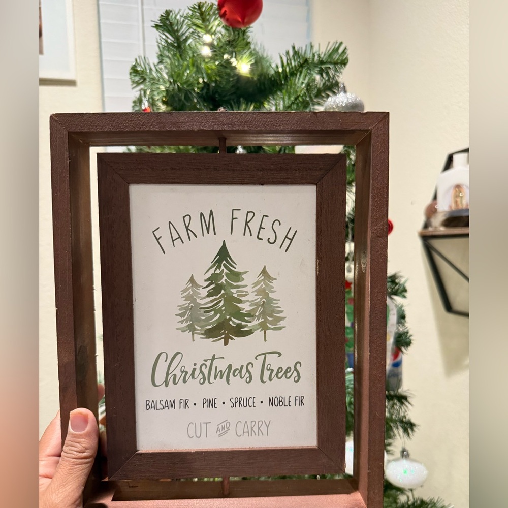 “Farm Fresh‎ Christmas Trees” Decoration Farmhouse Decor